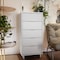 Manhattan Comfort Granville Tall 23.62 Narrow Dresser in White DR-5001 - alternate 8